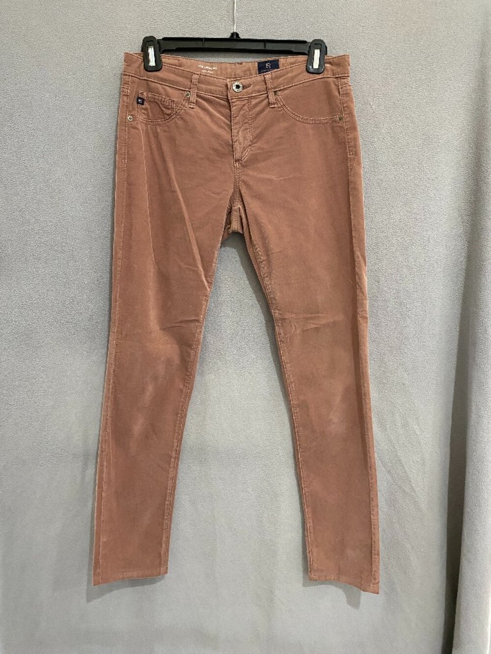 AG Adriano Goldschmied The Legging Corduroy Pants 27R Dusty Rose Super Skinny